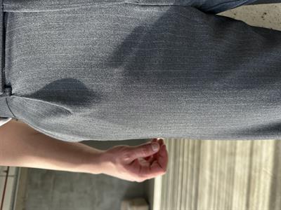 Antrasit Çizgili Zara Kumaş Baggy Pantalon