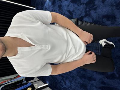 Beyaz Oysho Düğmeli Kısa Kol T-Shirt