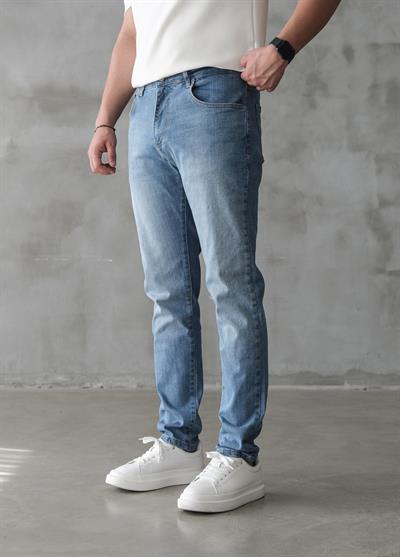 Buz Mavi Slim Fit Kot Pantolon