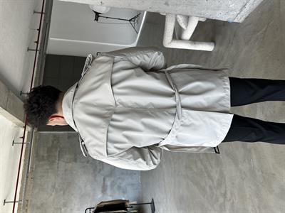 Krem Yan Kuşaklı Kemerli Trençkot