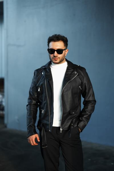 SUNİ DERİ BIKER CEKET