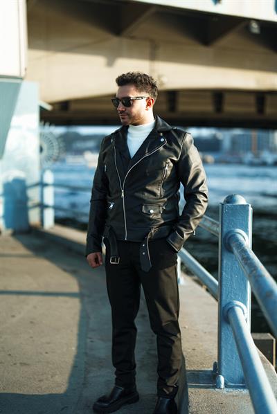 SUNİ DERİ BIKER CEKET