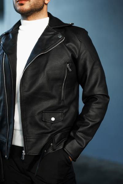 SUNİ DERİ BIKER CEKET