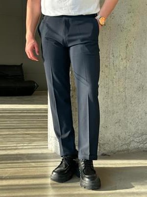 Lacivert Beli Toka Kemerli İtalyan Kesim Pantolon
