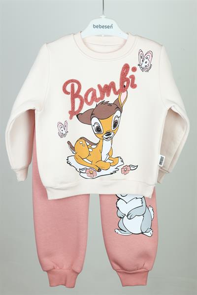 Bambi Nakışlı Baskılı Çocuk İkili Takım - 2-5 Yaş
