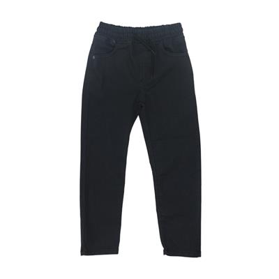 Erkek Lastikli Siyah Kot Pantolon