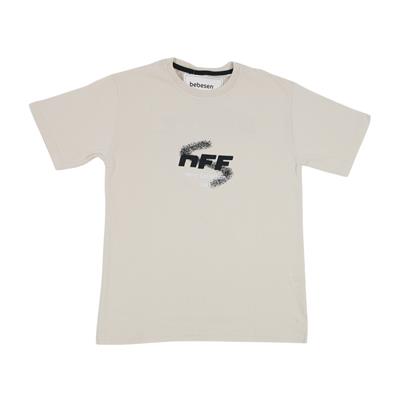 Krem 9-12 Yaş NFF Baskılı Erkek Tişört