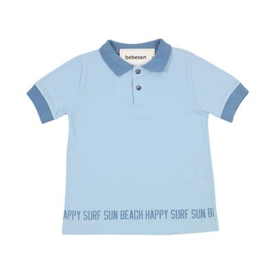 Mavi 5-8 Yaş Erek Happy Lakost T-shirt