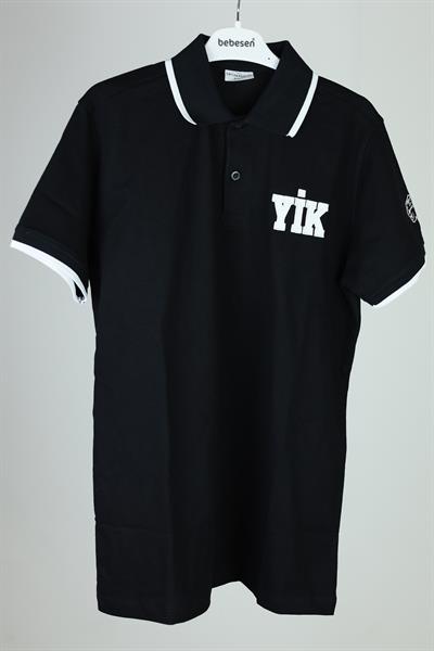 Yediiklim Okulları - Siyah Lakos Yaka Tişört