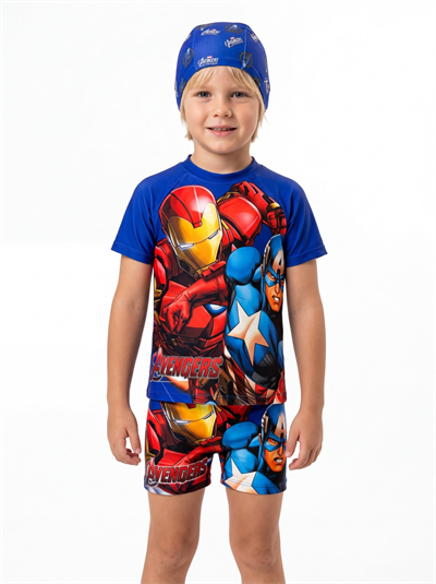 Avengers Boneli Şortlu Mayo