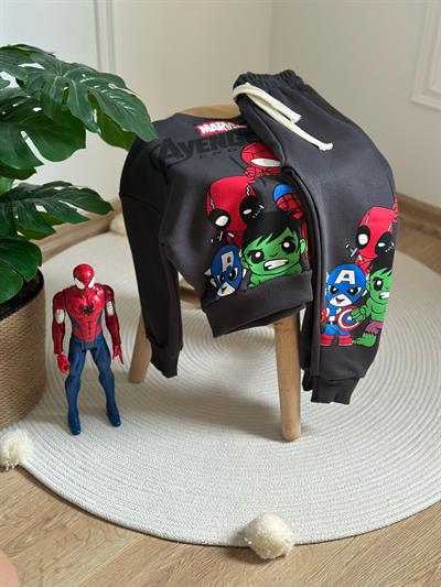Avengers Figür Baskılı Eşofman Takımı