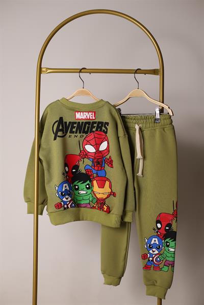 Avengers Figür Baskılı Eşofman Takımı