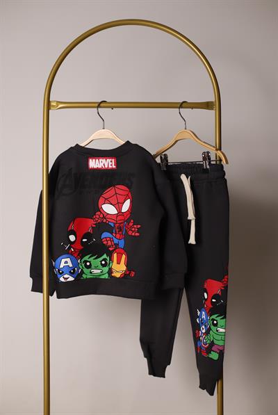 Avengers Figür Baskılı Eşofman Takımı