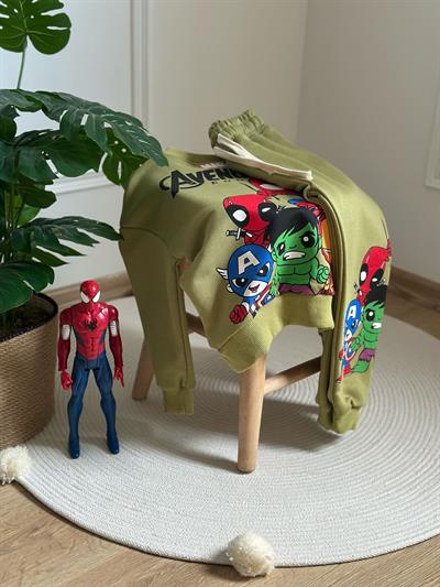 Avengers Figür Baskılı Eşofman Takımı