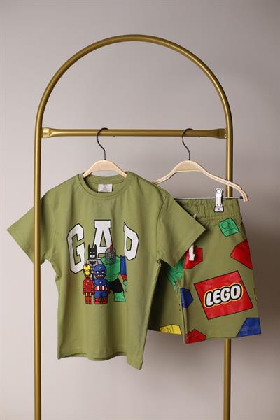 Avengers Lego Baskılı Şortlu Takım