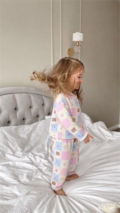 Bear Detaylı Pijama Takımı