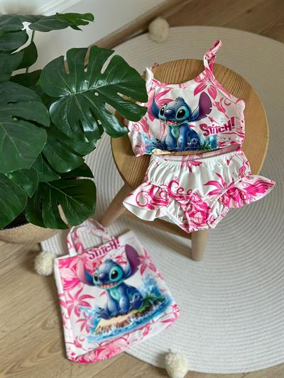 Çantalı Stitch Bikini Takımı