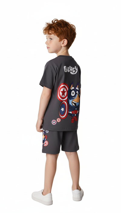 Captain Bluey Şortlu Takım