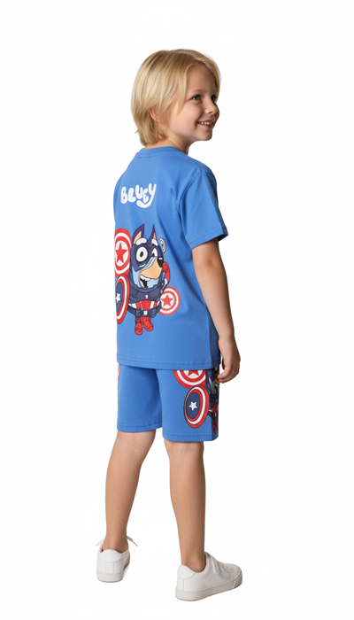 Captain Bluey Şortlu Takım