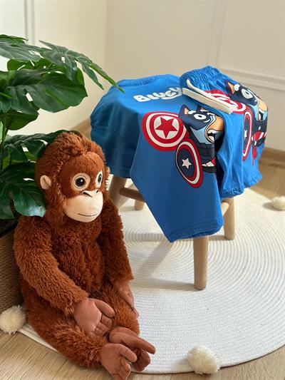 Captain Bluey Şortlu Takım