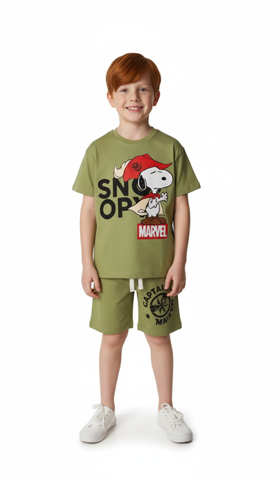 Captain Snoopy Şortlu Takım