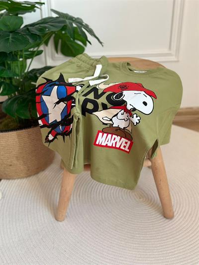 Captain Snoopy Şortlu Takım