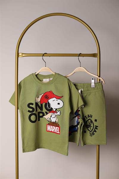 Captain Snoopy Şortlu Takım