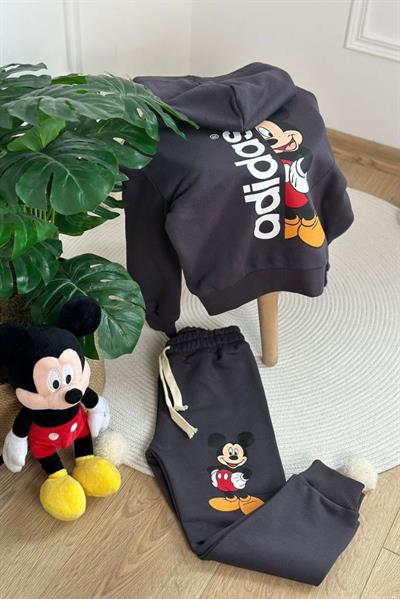 Cepli Spor Logolu Mickey Eşofman Takımı
