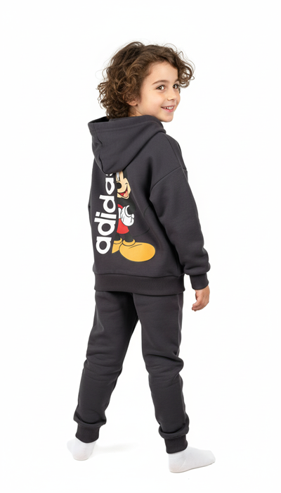 Cepli Spor Logolu Mickey Eşofman Takımı