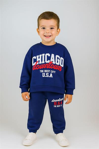 Chicago Downtown Baskılı Eşofman Takımı