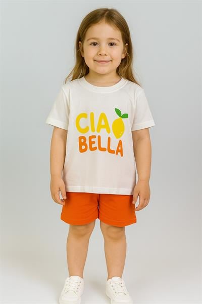 Cıa Bella Baskılı Şortlu Takım