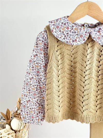 Çiçek Desenli Triko Takım