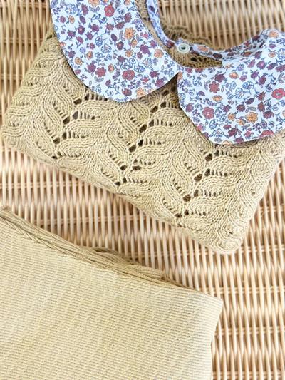 Çiçek Desenli Triko Takım