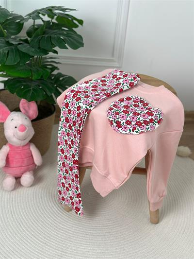 Çiçek Detaylı Taytlı Takım