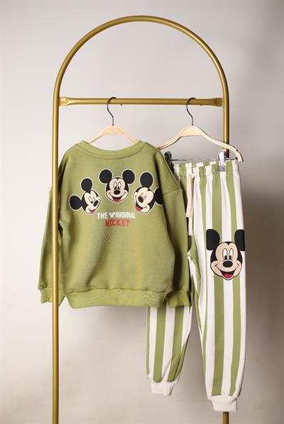 Çizgili Mickey Eşofman Takımı