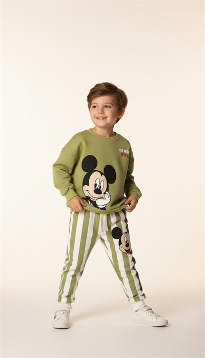 Çizgili Mickey Eşofman Takımı