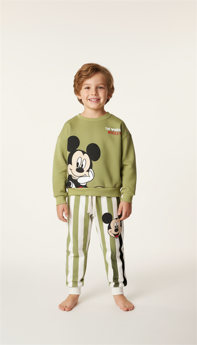 Çizgili Mickey Eşofman Takımı