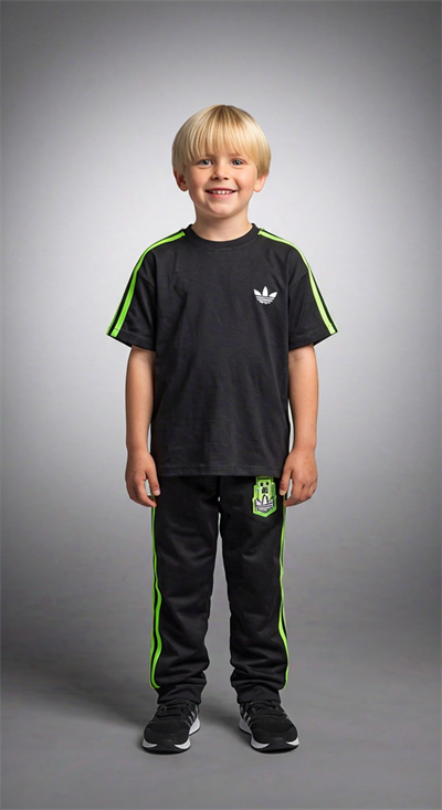 Çizgili Minecarft Eşofman Takımı