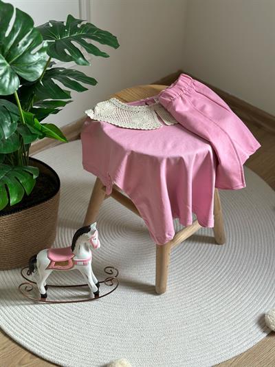 Dantel Yaka Detaylı Şortlu Takım