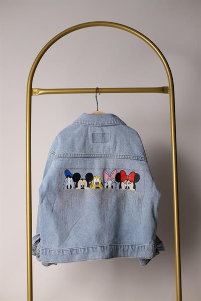 Disney Taşlı Kot Ceket