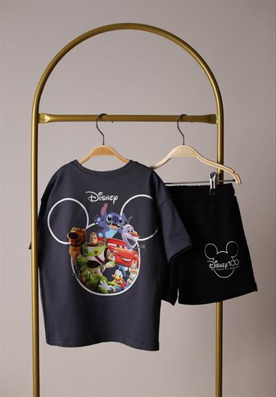Disney Team Sırt Baskılı Şortlu Takım