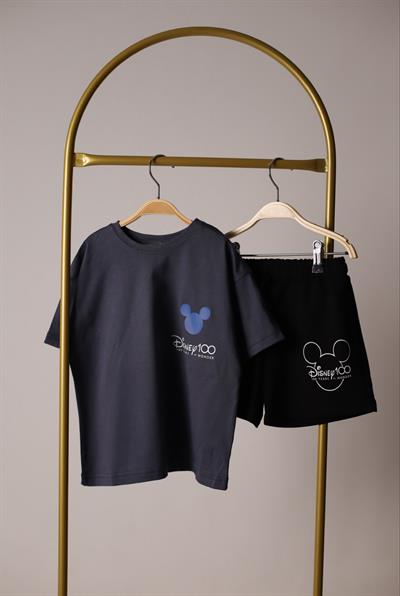 Disney Team Sırt Baskılı Şortlu Takım