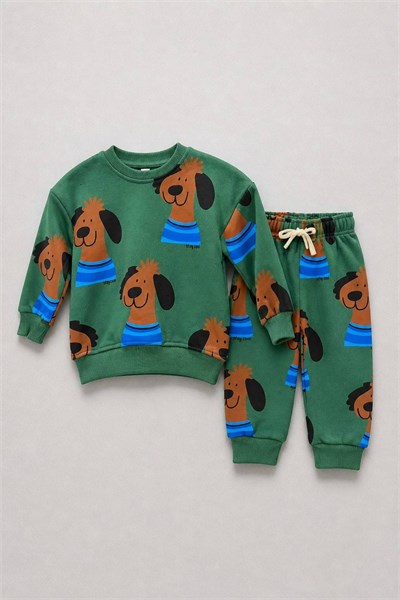 Dog Baskılı Eşofman Takımı