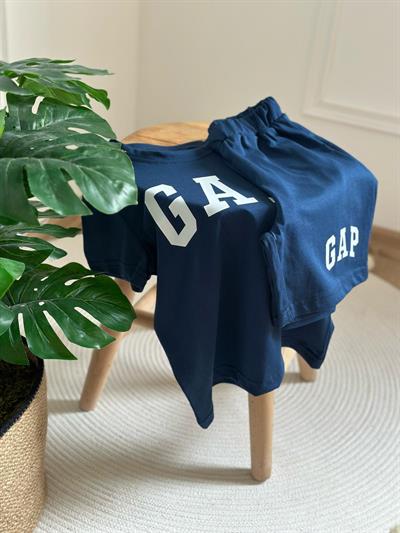 Gap İnce Baskılı Şortlu Takım