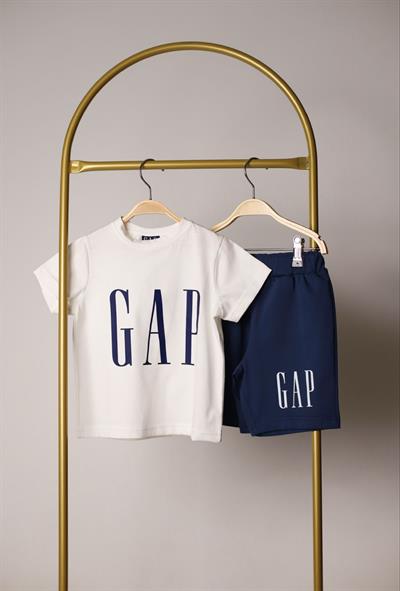 Gap İnce Baskılı Şortlu Takım