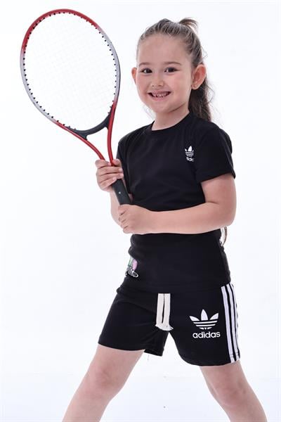 Hello Kitty Spor Logolu Şortlu Takım