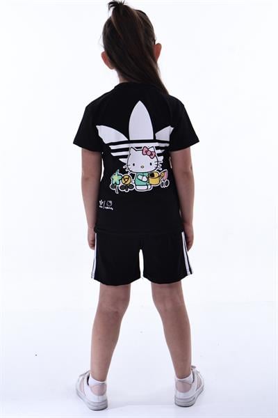 Hello Kitty Spor Logolu Şortlu Takım