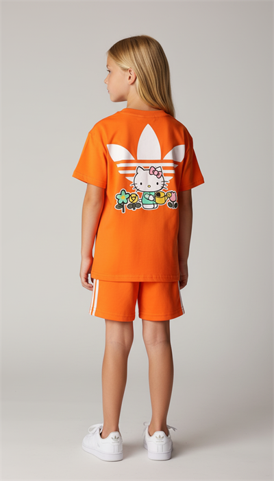 Hello Kitty Spor Logolu Şortlu Takım