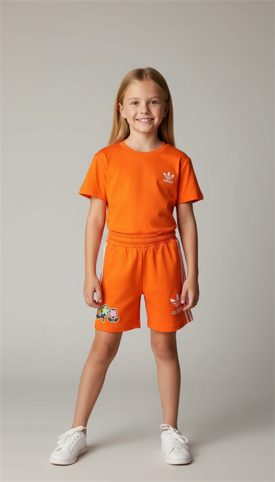 Hello Kitty Spor Logolu Şortlu Takım