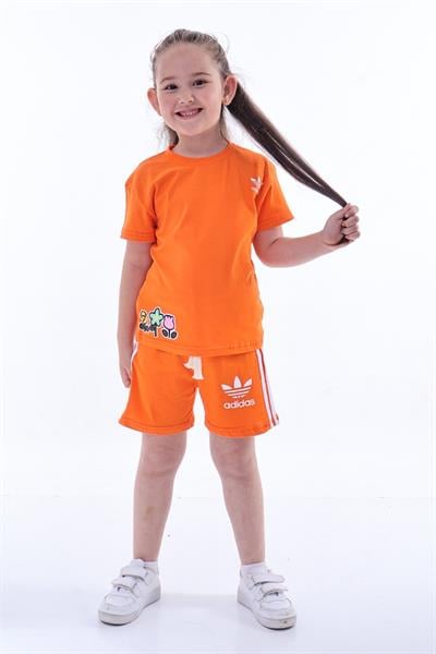 Hello Kitty Spor Logolu Şortlu Takım